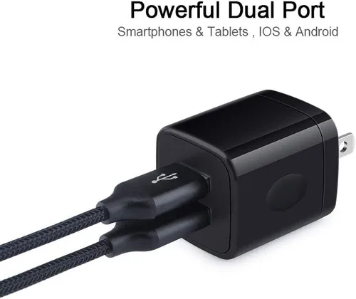 Miniatura 2 de Cargador de pared USB, adaptador de cargador de 2.1 A con cable de carga rápida de 6 pies para Motorola Moto Razr 2024, Moto G 5G 2024/Edge 2024