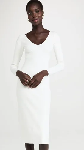 Miniatura 5 de Vince Vestido acanalado con cuello en V para mujer