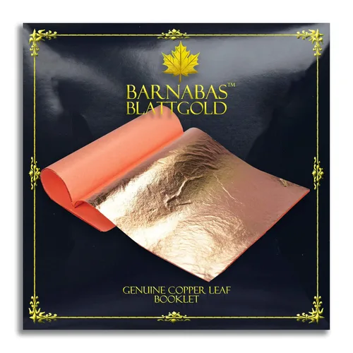 Miniatura 8 de Barnabas Blattgold Hoja de oro de imitación, hojas sueltas [25 hojas, 5.5 pulgadas], hoja de lámina de metal para pintura, arte y manualidades