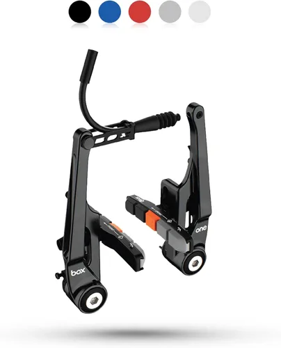Miniatura 2 de Box Frenos en V BMX de gran tamaño de 85 o 4.252 in con pivotes de rodamiento sellados, fideos de cable flexible, brazos forjados en frío y perno