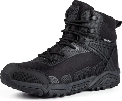 Miniatura 2 de FREE SOLDIER Mens Waterproof Hiking Boots Lightweight Work Boots Military Tactical Boots Durable Combat Boots