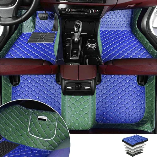 Miniatura 7 de Alfombras para todo tipo de clima de TAHALI - Alfombrillas impermeables, antideslizantes, de cuero para automóviles, SUV, camiones - Proteja