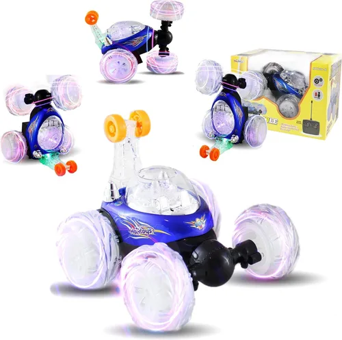 Miniatura 2 de Coche acrobático multifunción recargable Invincible Tornado Twister de Haktoys HAK101, con luces LED y música