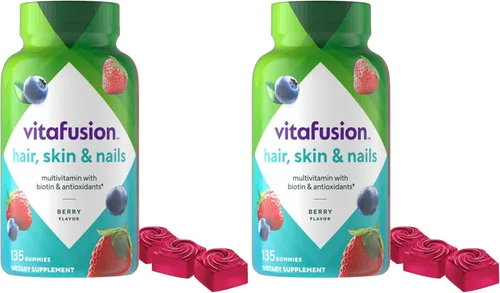 Miniatura 12 de Vitafusion Magníficas vitaminas gomosas multivitamínicas para cabello, piel y uñas, además de biotina y vitaminas antioxidantes C y E, sabor a