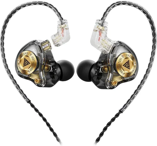 Miniatura 9 de Piluyaa Auriculares con cable para juegos IEM con 1DD, QKZ ENZO en el oído, auriculares de alta fidelidad, sonido de graves con nuevo controlador