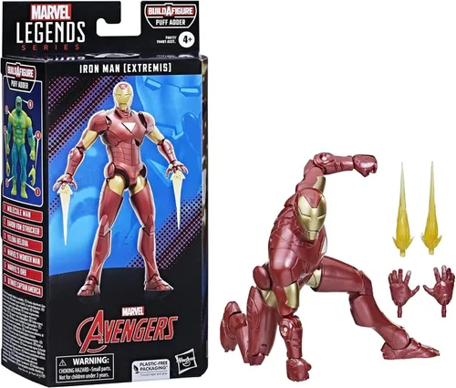 Miniatura 6 de Marvel Legends Series: Iron Man (Extremis) - Figura de acción coleccionable de cómic clásico de 6 pulgadas, más de 4 años