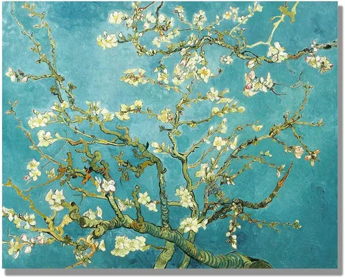Miniatura 50 de ELITEAART- La noche estrellada por Vincent Van Gogh, pintura al óleo, reproducción de pintura al óleo, impresión en lienzo giclée, tamaño marcado