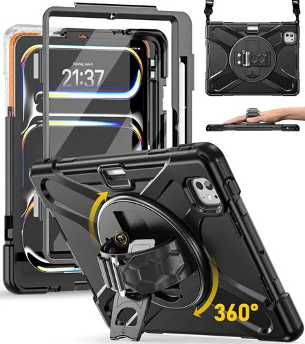 Miniatura 30 de BRAECN Funda para iPad Air de 11 pulgadas 2026 (M4) 2025 (M3) 2024 (M2), iPad Pro de 11 pulgadas (4ª/3ª/2ª/1ª) y Air 10.9 pulgadas (5ª/4ª) con Rosa