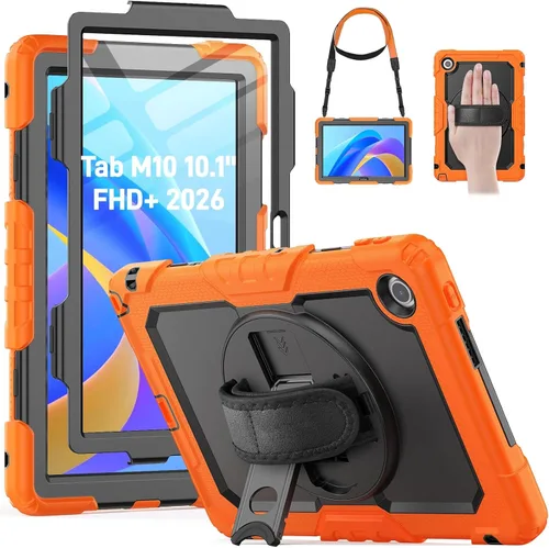 Miniatura 18 de HXCASEAC Funda para Lenovo Tab One de 8.7 pulgadas (TB-305FU) con protector de pantalla, soporte para bolígrafo, correa de mano, soporte ajustable