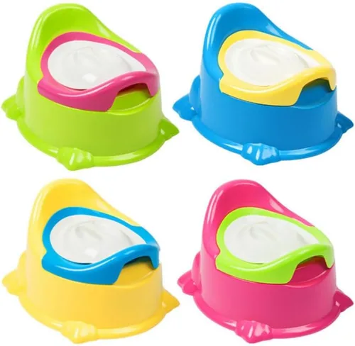 Miniatura 3 de FOMIYES Silla de entrenamiento para ir al baño para niños y niñas, asientos de orinal portátiles para bebés, inodoro antideslizante con recipiente