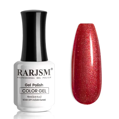 Miniatura 11 de RARJSM Esmalte de Uñas en Gel Rosa con Purpurina Nude, Rosa Brillante con Pigmento Dorado Brillante, Esmalte de Uñas en Gel Gelatinoso Transparente