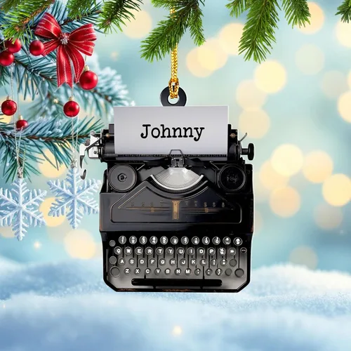 Miniatura 3 de Adorno de máquina de escribir personalizado, adorno de máquina de escribir antiguo, máquinas de escribir manuales, decoración de máquina de escribir