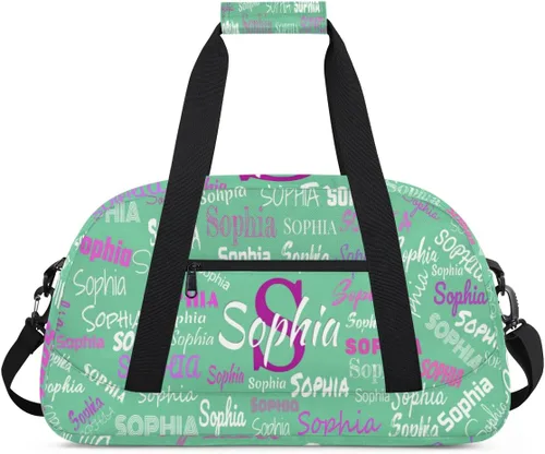 Las muchachas de encargo del gimnasio del bolso de la danza de los deportes de la gimnasia personalizada, nombre clasificado del bolso de la noche