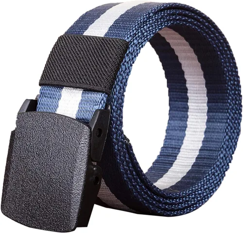 Miniatura 6 de Elonglin Cinturón táctico militar de la lona de la correa de nylon unisex 1,5" con la hebilla plástica