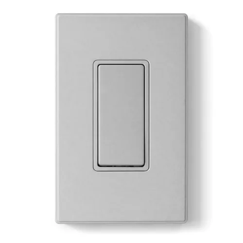 Miniatura 30 de ELEGRP Interruptor de luz decorativo de un solo polo con placa sin tornillos, 15 A 120-277 V, reemplazo del interruptor basculante de paleta