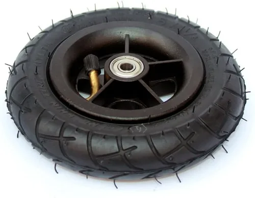 Miniatura 3 de Rueda de inflado de scooter de 5.906 in con cubo de aleación de aluminio Neumático de 6 pulgadas con tubo interior Scooter eléctrico Neumático Negro