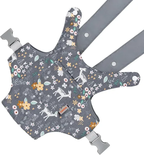 Miniatura 8 de GAGAKU Portabebés de juguete para muñecas Accesorio de muñeca Portador de animales de peluche para niños con correas ajustables - Gris - Ciervo