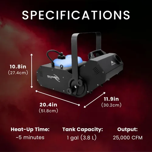 Miniatura 3 de Chauvet Hurricane 1800 nebulizador térmico con control remoto