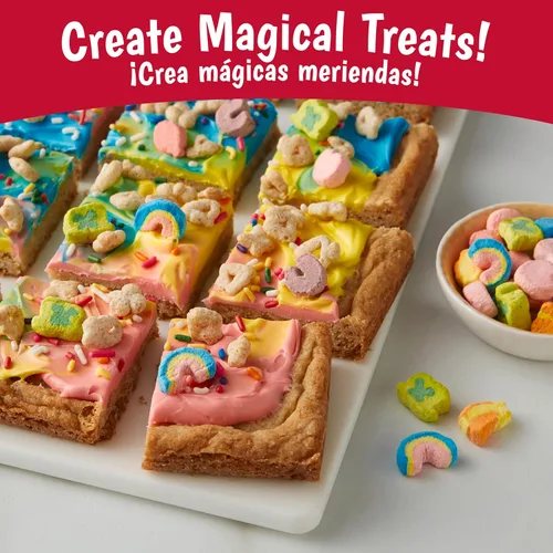 Miniatura 5 de Lucky Charms Cereal sin gluten con malvaviscos, cereales para el desayuno para niños, hecho con grano entero, tamaño grande, 14.9 onzas