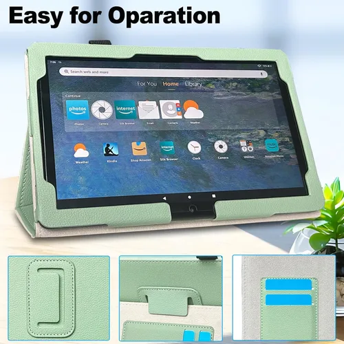Miniatura 7 de DMLuna Case for All-New Amazon Fire HD 10 & 10 Plus Tablet (13th / 11th Generation, 2023/2021 Release) 10.1", Slim Cover with Folding Stand, Auto