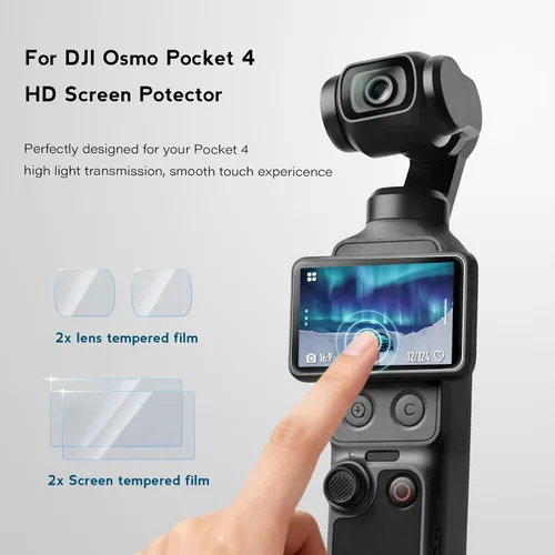 Miniatura 4 de Funda protectora para cámara DJI Osmo Pocket 3/Xtra Muse, funda de silicona suave con protección de pantalla y micrófono, ligera, antiarañazos