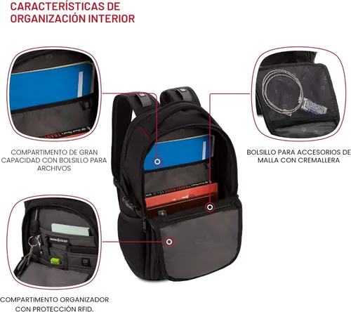 Miniatura 4 de SwissGear 1900, Negro