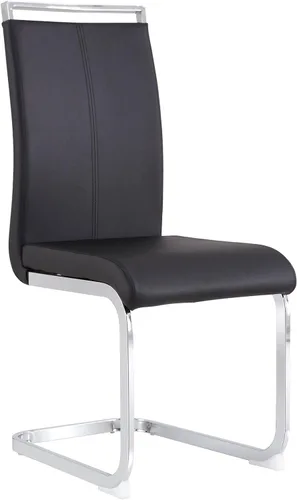 Miniatura 9 de Baysitone Juego de 6 sillas de comedor modernas, sillas laterales de comedor, sillas de cocina con asiento acolchado de piel sintética y respaldo