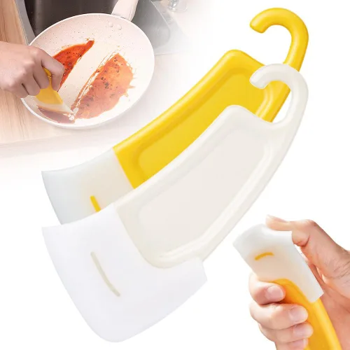 Miniatura 7 de Juego de espátulas de silicona de grado alimenticio para cocina, espátula de goma resistente al calor, herramienta de cocina raspadora sin arañazos