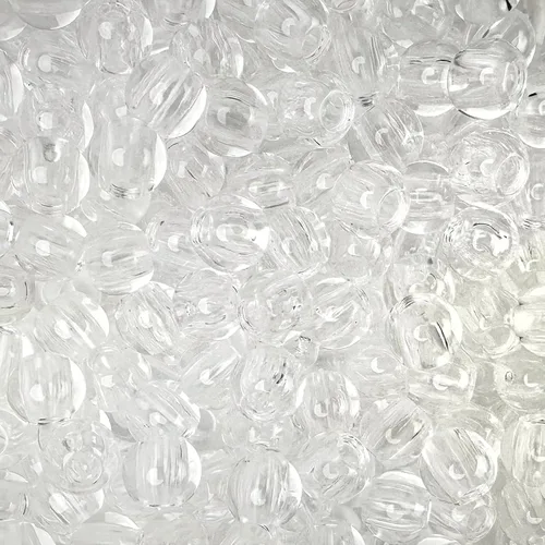 Miniatura 10 de 300 cuentas acrílicas grandes de agujero para manualidades y cabello de 0.394 in x 0.472 in, cuentas acrílicas con agujero grande de 0.224 in