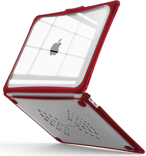 Miniatura 14 de IBENZER Hexpact AT13-BK - Funda compatible con MacBook Air de 13 pulgadas 2022 2021 2020 M1 A2337 A2179 A1932, funda protectora resistente