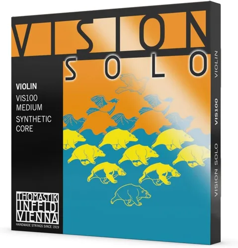 Miniatura 2 de Thomastik Vision Solo - Juego de cuerdas para violín 4/4, calibre medio, con cuerda D enrollada de aluminio