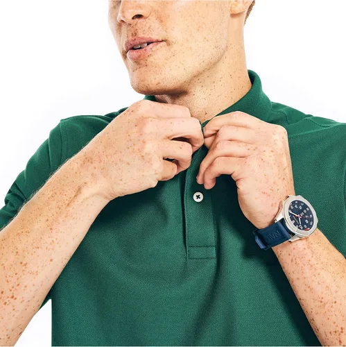 Miniatura 4 de Nautica Polo de cubierta de rendimiento de ajuste clásico fabricado de forma sostenible para hombre