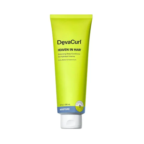 DevaCurl Heaven in Hair - Acondicionador profundo hidratante | Enjuaga limpio sin acumulación | Fomenta la forma y definición de rizos | Reduce el