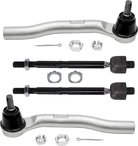 Miniatura 65 de Detroit Axle - 4 barras de acoplamiento delanteras para Kia Forte Koup 14-17, 14-18 Forte Forte5, 4 extremos de barra de acoplamiento exteriores e