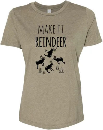 Miniatura 6 de Cute Women's Screen Printed Crew Neck Tee, Shirts With Sayings, Dusty Blue or Olive