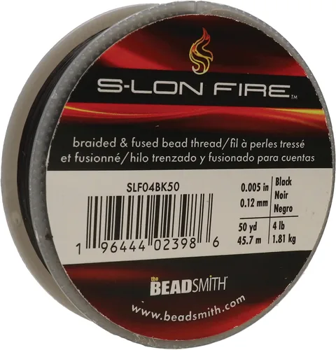 Miniatura 26 de The Beadsmith S-Lon Fire - Hilo de cuentas trenzado y fundido - Prueba de 6 libras, diámetro de 0.006 pulgadas/0.006 in, carrete de 50 yardas