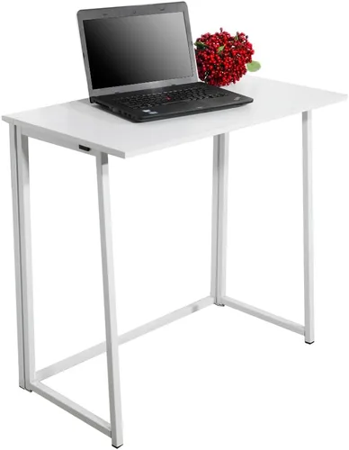 Miniatura 9 de Escritorio plegable, mesa de computadora de montaje simple, escritorio de oficina en casa plegable simple que ahorra espacio para habitación