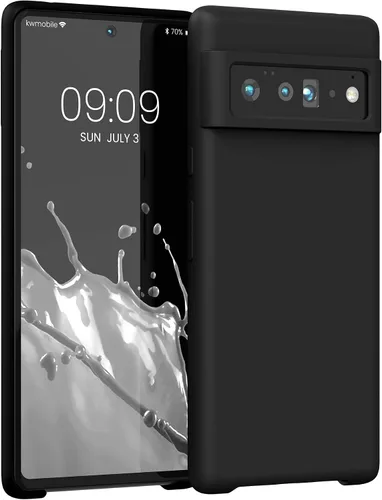 Miniatura 490 de kwmobile Funda Compatible con Google Pixel 6 Pro - Funda de teléfono de silicona TPU con acabado suave - Azul Arrecife