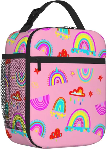 Miniatura 7 de Bolsa de almuerzo divertida para niños con pelotas deportivas, bolsa reutilizable para baloncesto, fútbol, fútbol americano y béisbol, lonchera