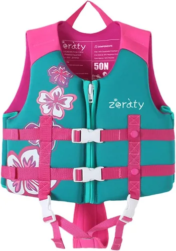 Zeraty - Chaleco de natación para niños de neopreno, chaleco flotante para niños, ayuda para nadar para niños niñas y niños, 20-30-40-50-60-70-80