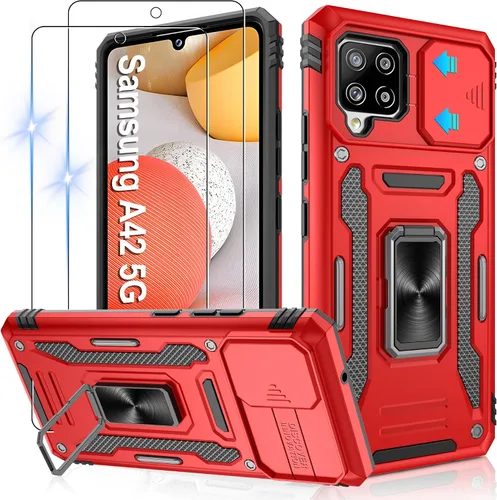 Miniatura 158 de Gritup para Samsung Galaxy S22 Funda con protectores de pantalla HD de 2 paquetes y cubierta deslizante para la cámara, protección contra caídas