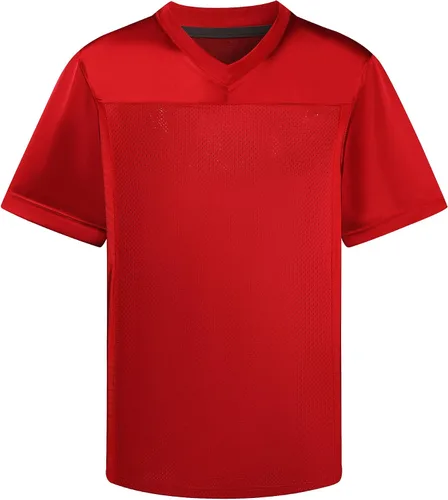 Plsooy Camiseta de fútbol en blanco para hombre, camiseta de fútbol americano, camiseta deportiva, talla S-5XL