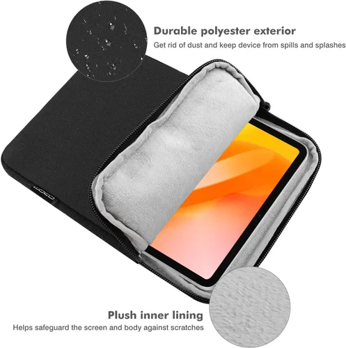 Miniatura 3 de MoKo Funda para tablet de 13 pulgadas para iPad Air M3 2025 de 13 pulgadas, iPad Pro M4/Air M2 2024, iPad Pro 12.9, Galaxy Tab S8+/S9+ 12.4, bolsa
