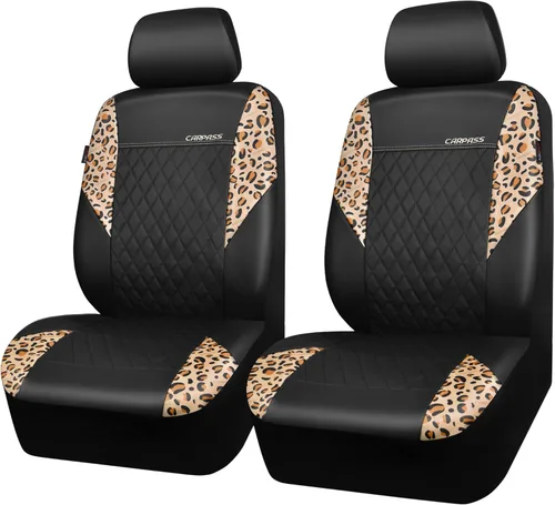 Miniatura 18 de CAR PASS Fundas de Asiento de Cuero Púrpura, Funda de Asiento de Coche Bonita con Esponja Compuesta de 5mm en el Interior, Compatible con Bolsa