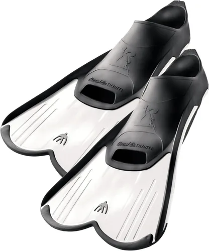Miniatura 3 de Cressi - Aletas cortas de bolsillo para pies completos para nadar o entrenar en la piscina y en el mar Ligero: Made in Italy Azul