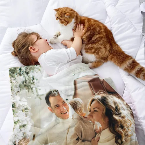 Miniatura 7 de envía al día siguiente, manta personalizada con texto en imagen, manta personalizada de foto, manta de franela personalizada, regalos personalizados