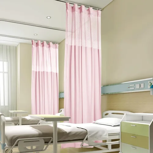 Miniatura 21 de Fcosie Cortinas divisoras de habitación de hospital con ganchos planos para cubículo, pantalla de privacidad para hospital, clínica médica