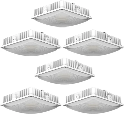 Miniatura 7 de Lámpara LED para toldo, 45 W 5850 lm HID/HPS de repuesto, 9.5 x 9.5 pulgadas, 5700 K, AC100-277 V, IP65 impermeable, luces de toldo para exteriores