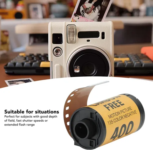 Miniatura 2 de Película de color para cámara de color, rollo de película personalizada 400 de 1.378 in de grano fino y amplia latitud de exposición HD, película
