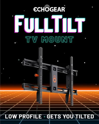 Miniatura 2 de ECHOGEAR Soporte de TV de montaje en pared para televisores de hasta 90 pulgadas, diseño de perfil bajo que se inclina para eliminar